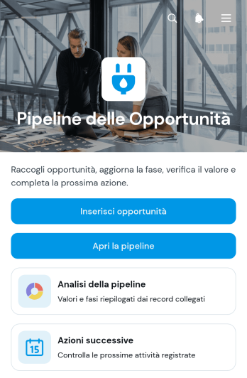 Applicazione per il Flusso delle Opportunità