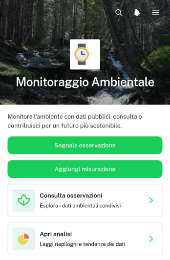 Applicazione per il Monitoraggio Ambientale