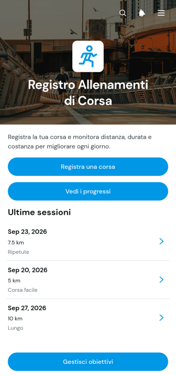 Applicazione per il Monitoraggio degli Allenamenti di Corsa