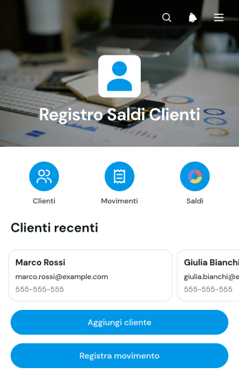 Applicazione per il Monitoraggio del Saldo Clienti