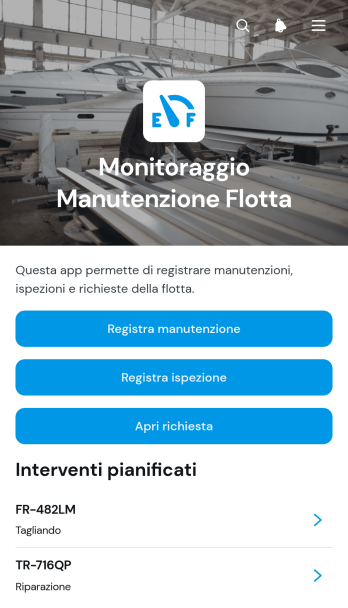 Applicazione per il Monitoraggio della Manutenzione della Flotta