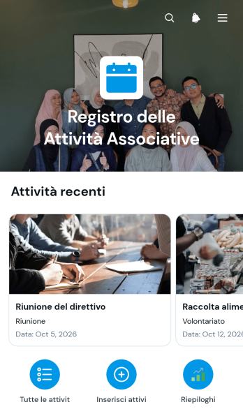 Applicazione per il Monitoraggio delle Attività Associative