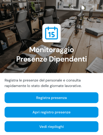 Applicazione per il Monitoraggio delle Presenze dei Dipendenti