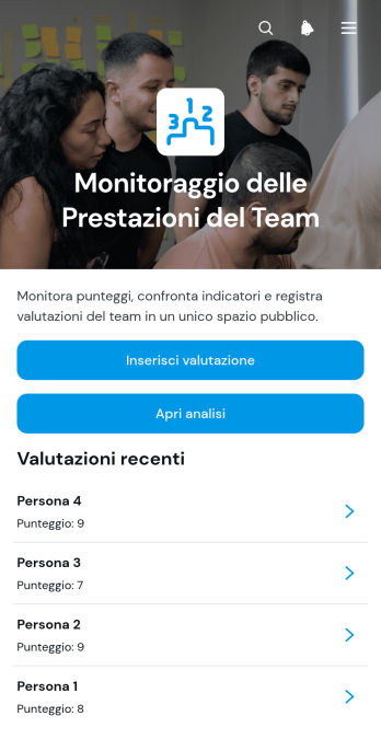 Applicazione per il Monitoraggio delle Prestazioni della Squadra