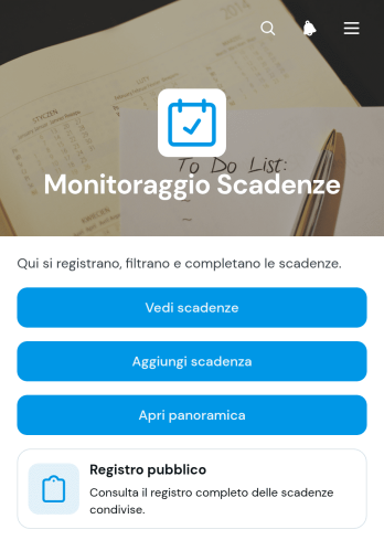 Applicazione per il Monitoraggio delle Scadenze
