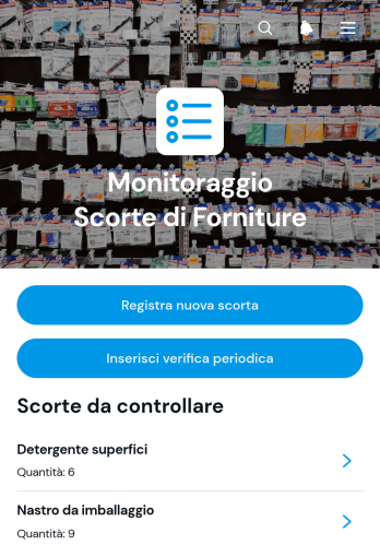 Applicazione per il Monitoraggio dell'Inventario delle Forniture