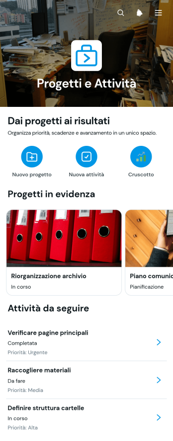 Applicazione per il Monitoraggio di Progetti e Attività