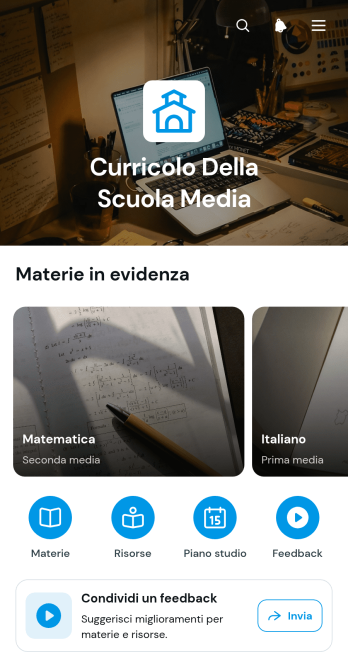 Applicazione per il Programma della Scuola Media
