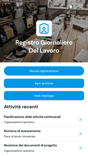 Applicazione per il Registro Giornaliero di Lavoro