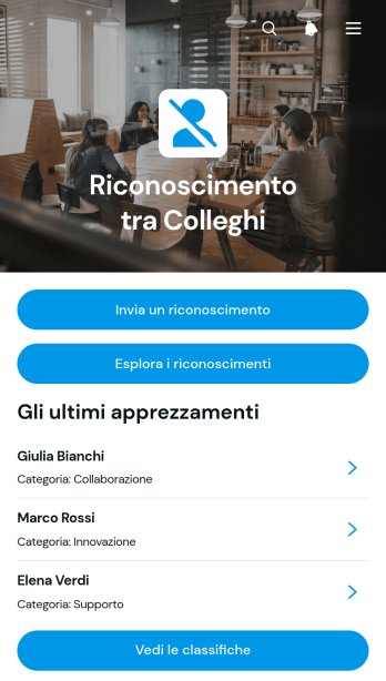 Applicazione per il Riconoscimento tra Colleghi