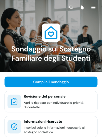 Applicazione per il Sondaggio sul Sostegno a Studenti e Famiglie