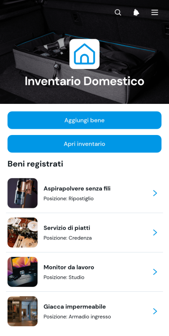 Applicazione per Inventario Domestico