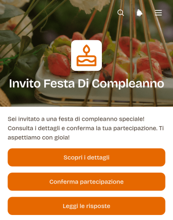 Applicazione per Inviti a Feste di Compleanno