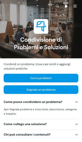 Applicazione per la Condivisione di Problemi e Soluzioni