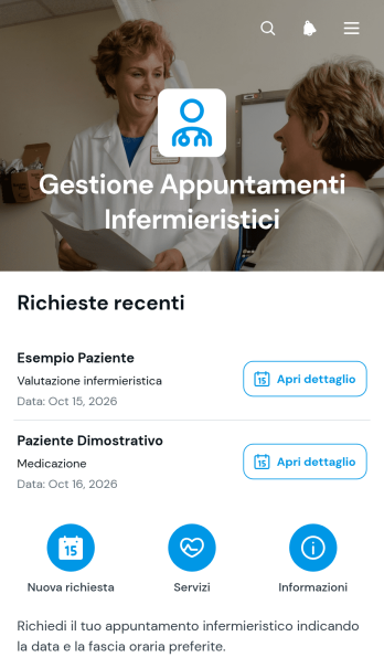 Applicazione per la Gestione degli Appuntamenti Infermieristici
