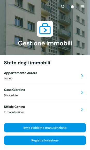 Applicazione per la Gestione degli Immobili in Affitto