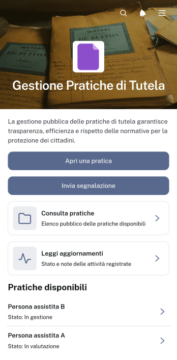 Applicazione per la Gestione dei Casi di Tutela