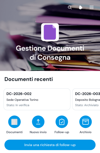 Applicazione per la Gestione dei Documenti di Consegna