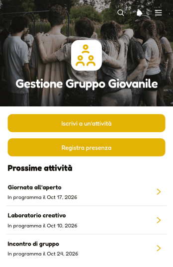 Applicazione per la Gestione dei Gruppi Giovanili