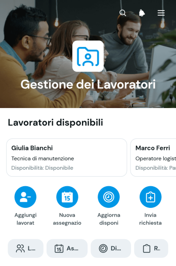 Applicazione per la Gestione dei Lavoratori
