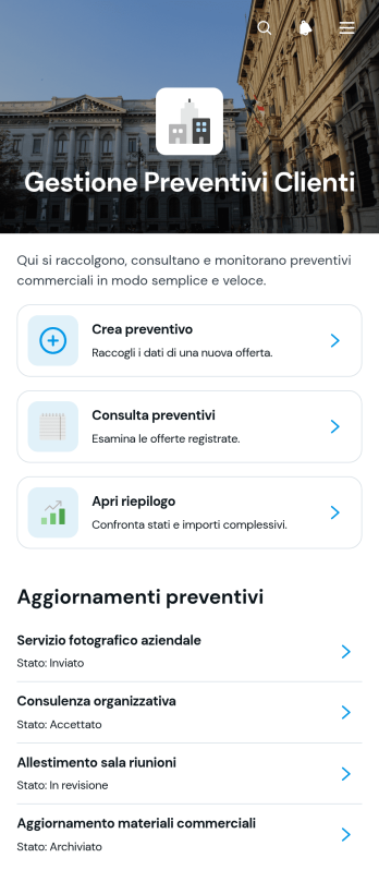Applicazione per la Gestione dei Preventivi Clienti