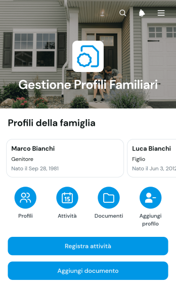 Applicazione per la Gestione dei Profili Familiari