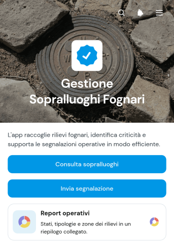 Applicazione per la Gestione dei Rilievi Fognari