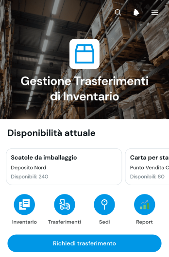 Applicazione per la Gestione dei Trasferimenti di Inventario