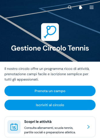 Applicazione per la Gestione del Circolo di Tennis