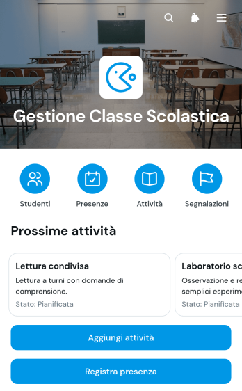 Applicazione per la Gestione della Classe Scolastica