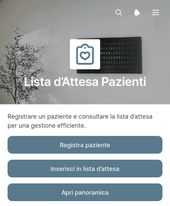 Applicazione per la Gestione della Lista d’Attesa dei Pazienti