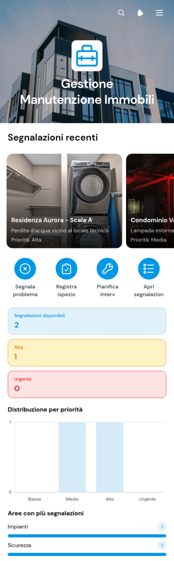 Applicazione per la Gestione della Manutenzione Immobiliare