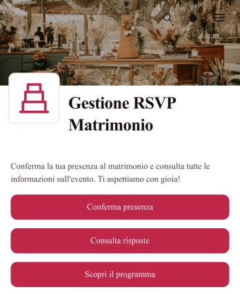 Applicazione per la Gestione delle Conferme di Partecipazione al Matrimonio