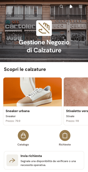 Applicazione per la Gestione di un Negozio di Calzature