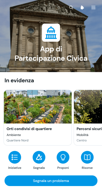 Applicazione per la Partecipazione Civica