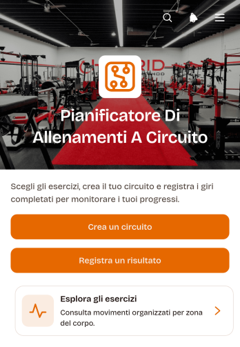 Applicazione per la Pianificazione degli Allenamenti a Circuito