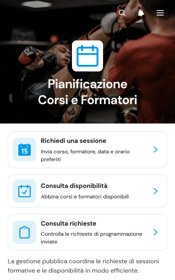 Applicazione per la Pianificazione dei Formatori dei Corsi