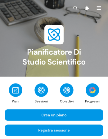 Applicazione per la Pianificazione dello Studio delle Scienze