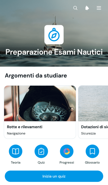 Applicazione per la Preparazione all'Esame di Vela