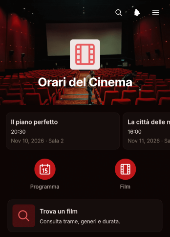 Applicazione per la Programmazione Cinematografica