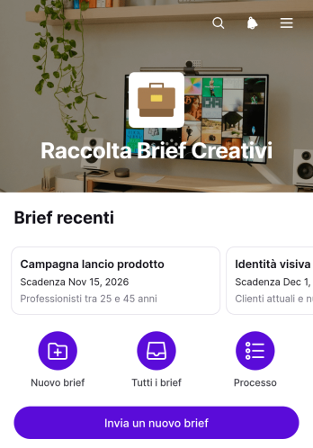 Applicazione per la Raccolta di Schede Creative