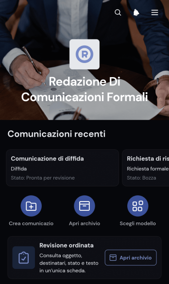 Applicazione per la Redazione di Comunicazioni Formali