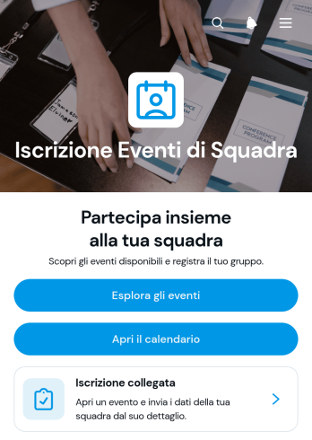 Applicazione per la Registrazione a Eventi di Squadra