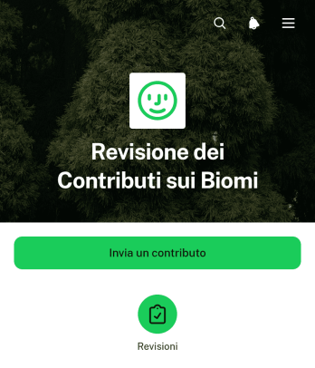 Applicazione per la Revisione dei Contributi sui Biomi