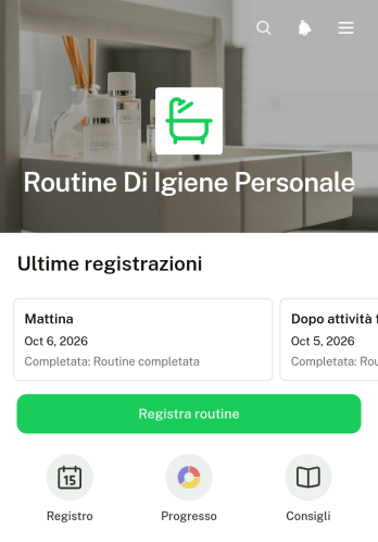 Applicazione per la Routine di Igiene Personale