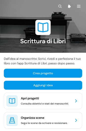 Applicazione per la Scrittura di Libri