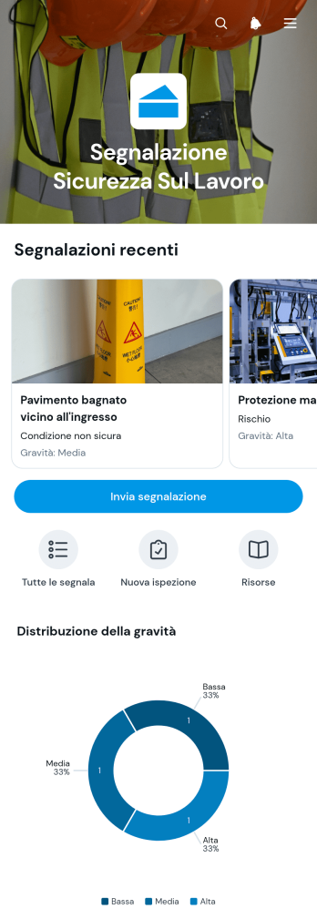 Applicazione per la Segnalazione della Sicurezza sul Lavoro