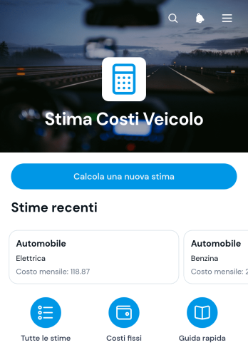 Applicazione per la Stima dei Costi del Veicolo