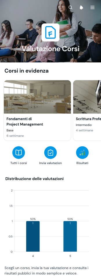 Applicazione per la Valutazione dei Corsi