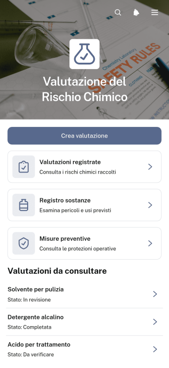 Applicazione per la Valutazione del Rischio Chimico